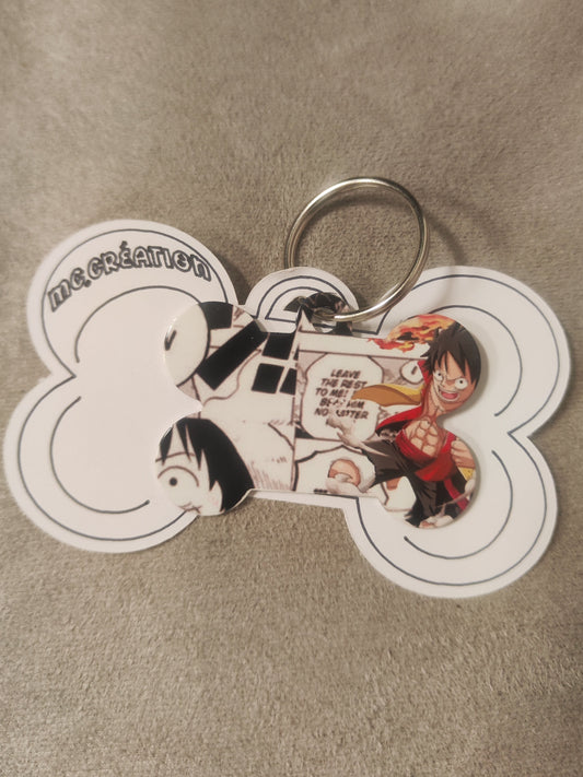 médaille métal chien manga