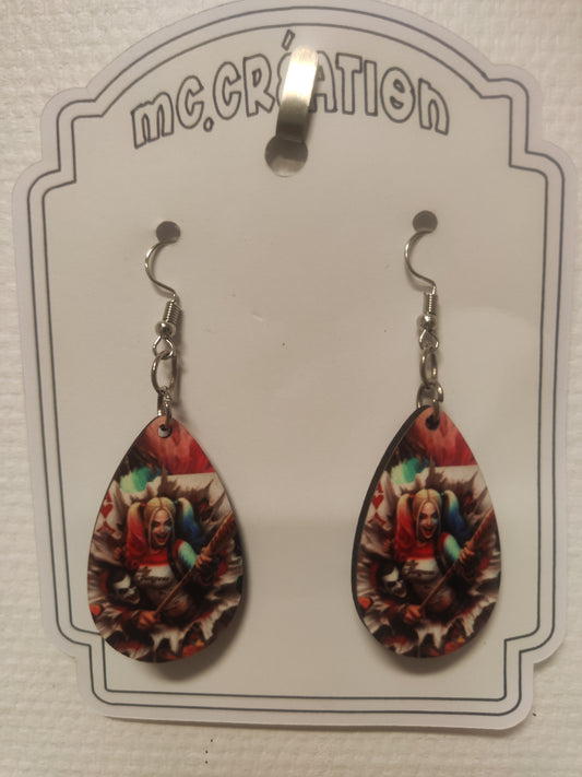 boucle d oreille joker