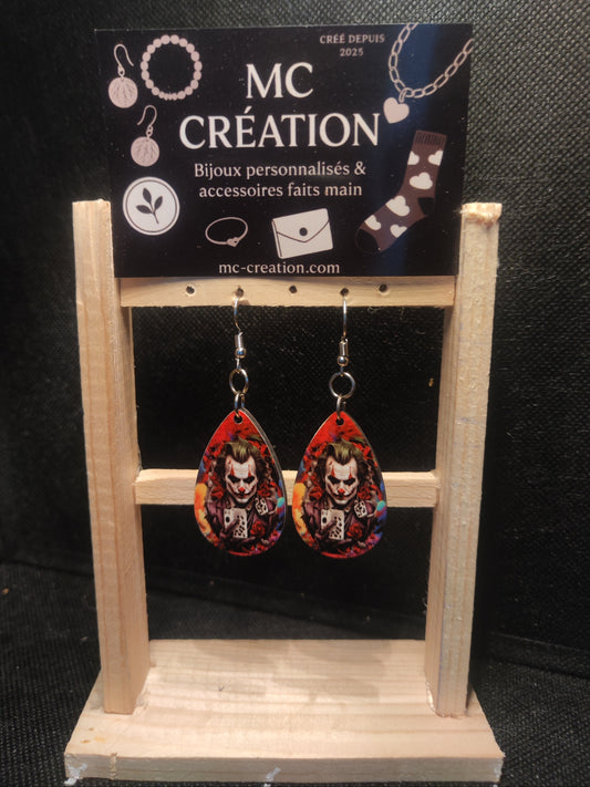 boucle d oreille joker
