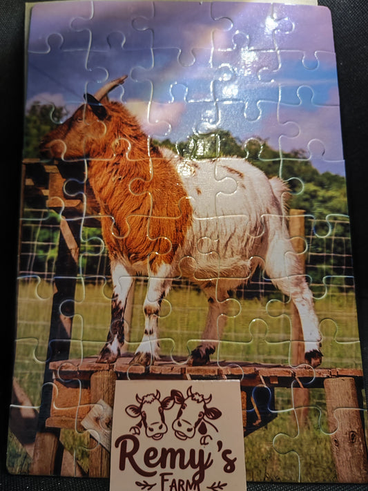 Puzzle sur le thème des chèvres de la ferme