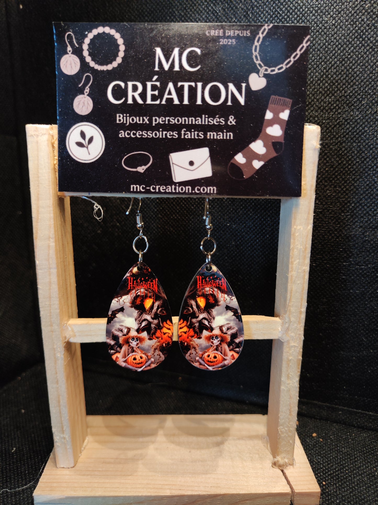 boucle d oreille hallowen